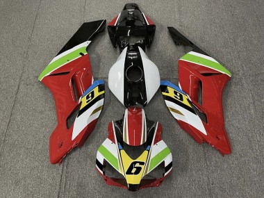 Aftermarket 2004-2005 Red 6 Honda CBR1000RR Motorcycle Fairing