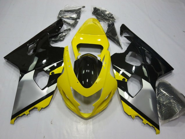Aftermarket 2004-2005 Yellow OEM Style Suzuki GSXR 600-750 Motorcycle Fairing