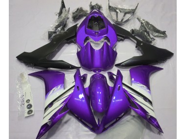 Aftermarket 2004-2006 Bright Purple & White Yamaha R1 Motorcycle Fairing