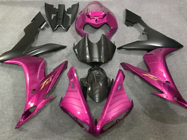 Aftermarket 2004-2006 Hot Pink and Carbon Style Yamaha R1 Motorcycle Fairing