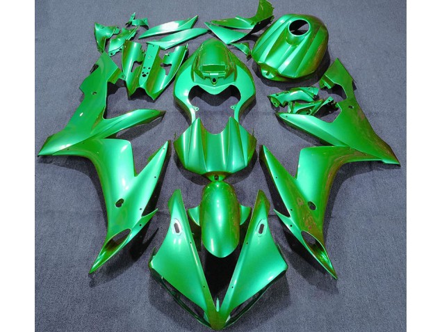 Aftermarket 2004-2006 Solid Green Yamaha R1 Motorcycle Fairing