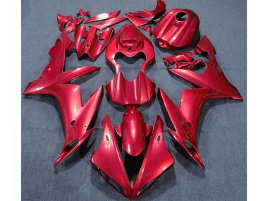 Aftermarket 2004-2006 Solid Red Yamaha R1 Motorcycle Fairing
