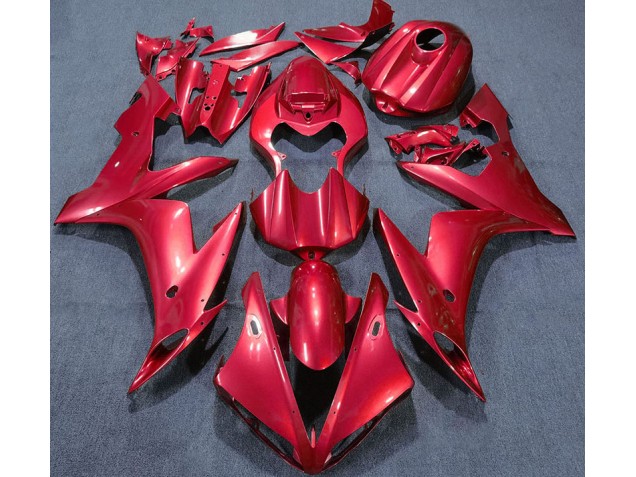 Aftermarket 2004-2006 Solid Red Yamaha R1 Motorcycle Fairing Aftermarket 2004-2006 Solid Red Yamaha R1 Motorcycle Fairing