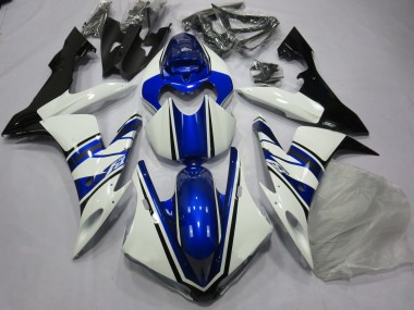 Aftermarket 2004-2006 Special Blue and White Yamaha R1 Motorcycle Fairing
