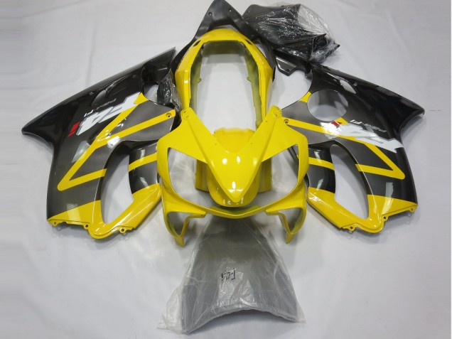 Aftermarket 2004-2007 Yellow and Silver Honda CBR600 F4i Motorcycle Fairing Aftermarket 2004-2007 Yellow and Silver Honda CBR600 F4i Motorcycle Fairing