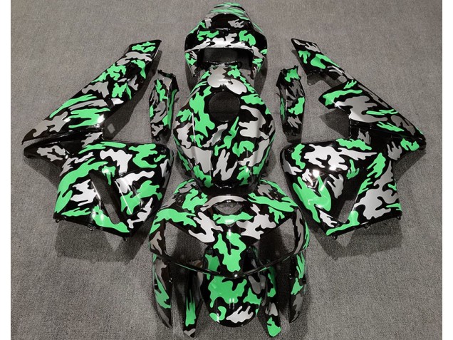 Aftermarket 2005-2006 Camo & LIGHT GREEN Honda CBR600RR Motorcycle Fairing Aftermarket 2005-2006 Camo & LIGHT GREEN Honda CBR600RR Motorcycle Fairing