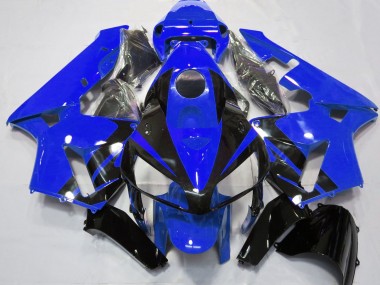 Aftermarket 2005-2006 Gloss Blue & Black Design Honda CBR600RR Motorcycle Fairing