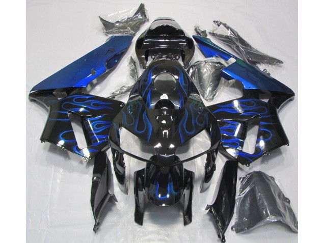 Aftermarket 2005-2006 Gloss Blue Flame Honda CBR600RR Motorcycle Fairing