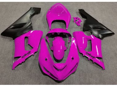 Aftermarket 2005-2006 Gloss Pink Kawasaki ZX6R Motorcycle Fairing