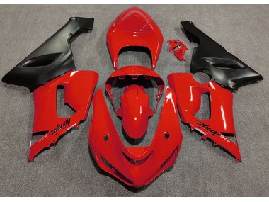 Aftermarket 2005-2006 Gloss Red Kawasaki ZX6R Motorcycle Fairing