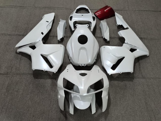 Aftermarket 2005-2006 Pearl White & Honda CBR600RR Motorcycle Fairing