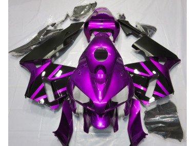 Aftermarket 2005-2006 Purple & Gloss Black Design Honda CBR600RR Motorcycle Fairing