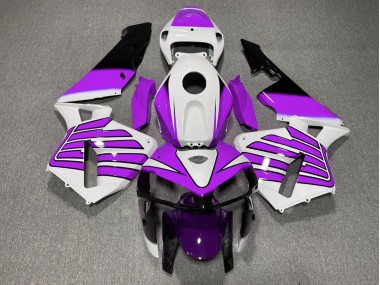 Aftermarket 2005-2006 Purple and White Wings Honda CBR600RR Motorcycle Fairing