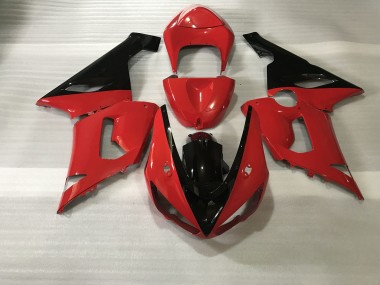 Aftermarket 2005-2006 Red & Black Kawasaki ZX6R Motorcycle Fairing