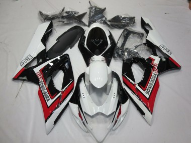 Aftermarket 2005-2006 Red Black and White Suzuki GSXR 1000 Motorcycle Fairing