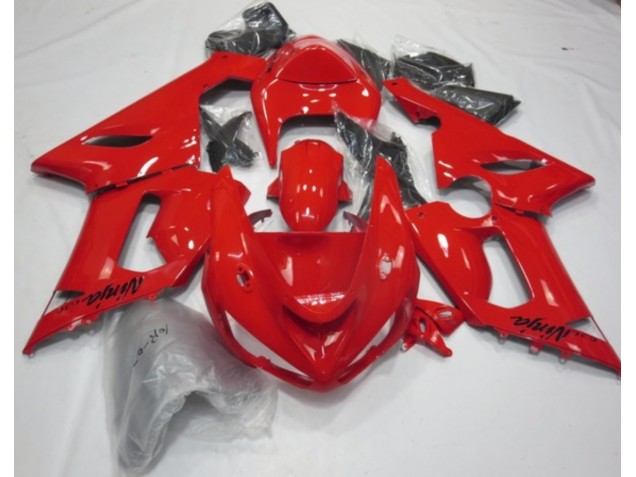 Aftermarket 2005-2006 Red Gloss Kawasaki ZX6R Motorcycle Fairing Aftermarket 2005-2006 Red Gloss Kawasaki ZX6R Motorcycle Fairing