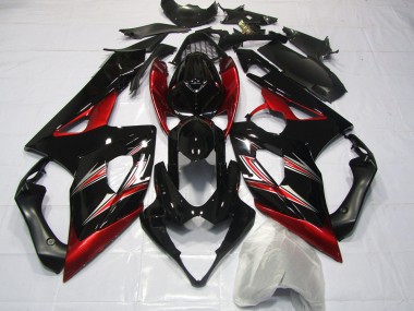 Aftermarket 2005-2006 Red and Black Flare Suzuki GSXR 1000 Motorcycle Fairing