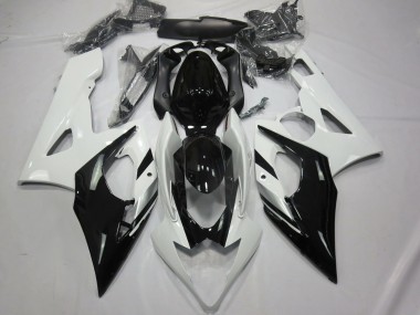 Aftermarket 2005-2006 White Black and Silver Suzuki GSXR 1000 Motorcycle Fairing