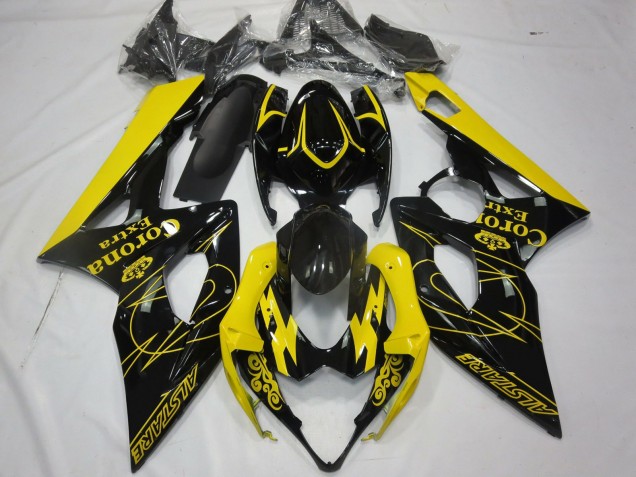 Aftermarket 2005-2006 Yellow Corona Suzuki GSXR 1000 Motorcycle Fairing Aftermarket 2005-2006 Yellow Corona Suzuki GSXR 1000 Motorcycle Fairing