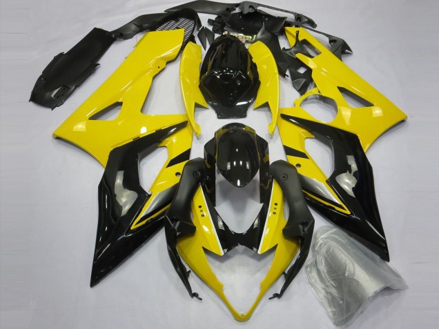 Aftermarket 2005-2006 Yellow and Black Suzuki GSXR 1000 Motorcycle Fairing Aftermarket 2005-2006 Yellow and Black Suzuki GSXR 1000 Motorcycle Fairing