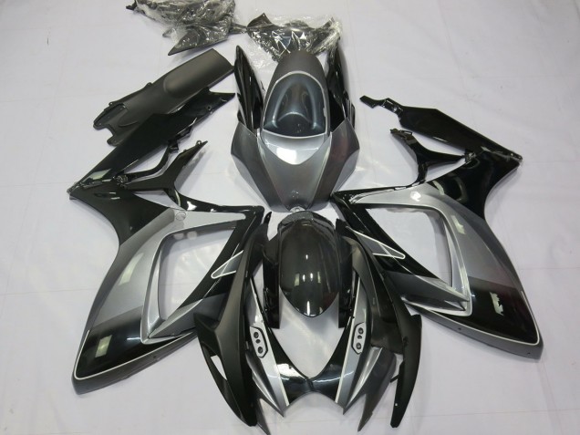 Aftermarket 2006-2007 Black Grey Special Suzuki GSXR 600-750 Motorcycle Fairing Aftermarket 2006-2007 Black Grey Special Suzuki GSXR 600-750 Motorcycle Fairing