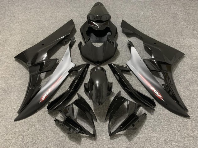 Aftermarket 2006-2007 Black Matte Red Pin Yamaha R6 Motorcycle Fairing Aftermarket 2006-2007 Black Matte Red Pin Yamaha R6 Motorcycle Fairing