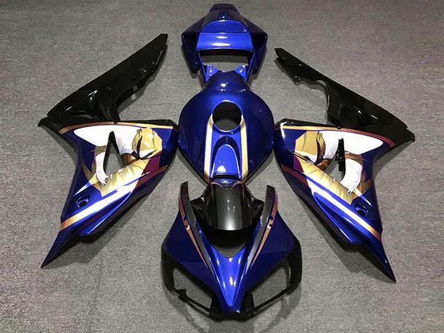 Aftermarket 2006-2007 Blue & Gold Honda CBR1000RR Motorcycle Fairing