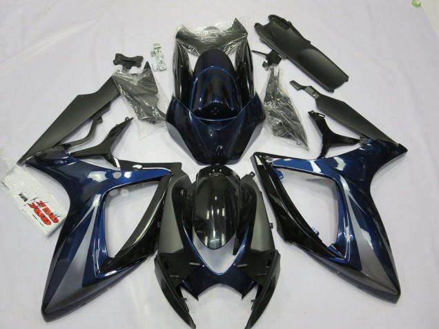Aftermarket 2006-2007 Blue and Grey Suzuki GSXR 600-750 Motorcycle Fairing Aftermarket 2006-2007 Blue and Grey Suzuki GSXR 600-750 Motorcycle Fairing