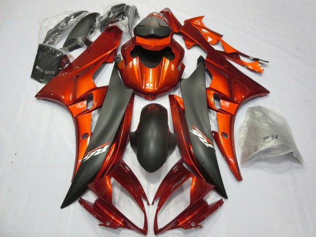 Aftermarket 2006-2007 Burnt Orange Yamaha R6 Motorcycle Fairing Aftermarket 2006-2007 Burnt Orange Yamaha R6 Motorcycle Fairing