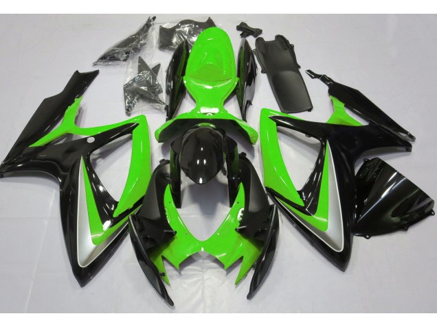 Aftermarket 2006-2007 Gloss Green Debadged Suzuki GSXR 600-750 Motorcycle Fairing Aftermarket 2006-2007 Gloss Green Debadged Suzuki GSXR 600-750 Motorcycle Fairing