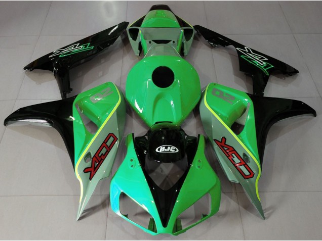 Aftermarket 2006-2007 Gloss Green and Black CBR Style Honda CBR1000RR Motorcycle Fairing Aftermarket 2006-2007 Gloss Green and Black CBR Style Honda CBR1000RR Motorcycle Fairing