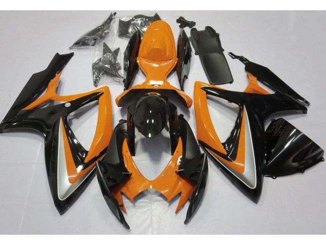 Aftermarket 2006-2007 Gloss Orange Debadged Suzuki GSXR 600-750 Motorcycle Fairing Aftermarket 2006-2007 Gloss Orange Debadged Suzuki GSXR 600-750 Motorcycle Fairing