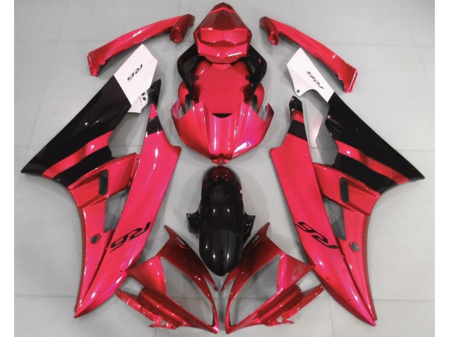 Aftermarket 2006-2007 Gloss Red and Black Yamaha R6 Motorcycle Fairing Aftermarket 2006-2007 Gloss Red and Black Yamaha R6 Motorcycle Fairing