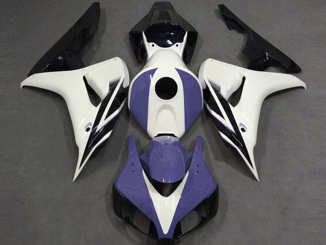 Aftermarket 2006-2007 Gloss White Blue and Black Honda CBR1000RR Motorcycle Fairing Aftermarket 2006-2007 Gloss White Blue and Black Honda CBR1000RR Motorcycle Fairing