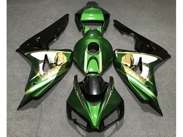 Aftermarket 2006-2007 Green & Gold Honda CBR1000RR Motorcycle Fairing Aftermarket 2006-2007 Green & Gold Honda CBR1000RR Motorcycle Fairing