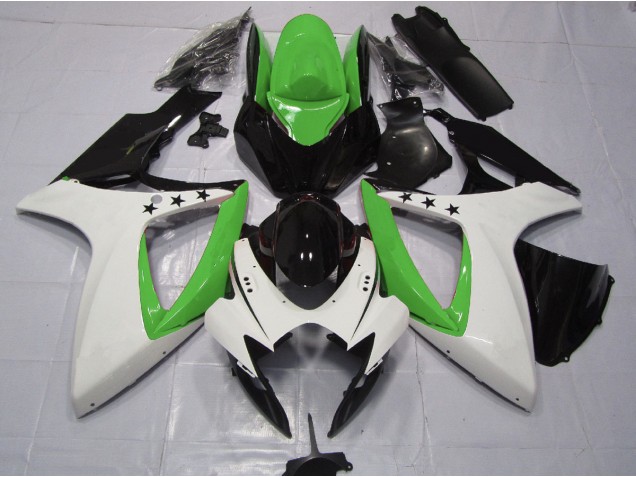 Aftermarket 2006-2007 Green Star Suzuki GSXR 600-750 Motorcycle Fairing Aftermarket 2006-2007 Green Star Suzuki GSXR 600-750 Motorcycle Fairing