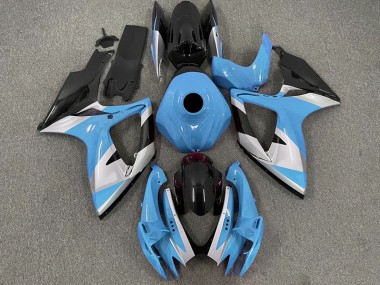 Aftermarket 2006-2007 Light Blue Design Suzuki GSXR 600-750 Motorcycle Fairing