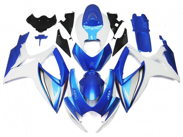 Aftermarket 2006-2007 Light Blue and Deep Blue OEM Style Suzuki GSXR 600-750 Motorcycle Fairing Aftermarket 2006-2007 Light Blue and Deep Blue OEM Style Suzuki GSXR 600-750 Motorcycle Fairing