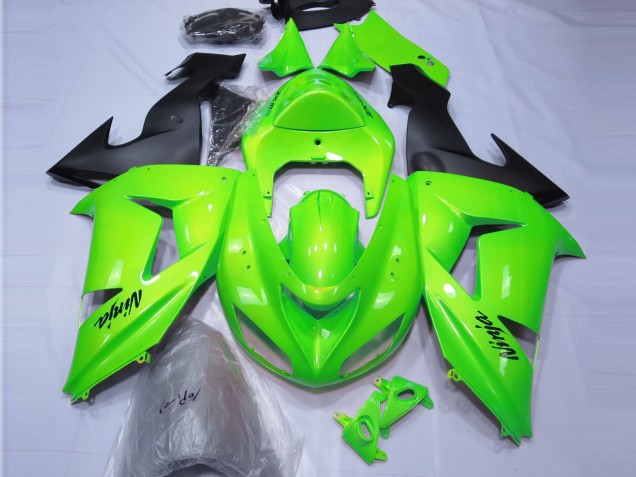 Aftermarket 2006-2007 Lime Green Kawasaki ZX10R Motorcycle Fairing Aftermarket 2006-2007 Lime Green Kawasaki ZX10R Motorcycle Fairing
