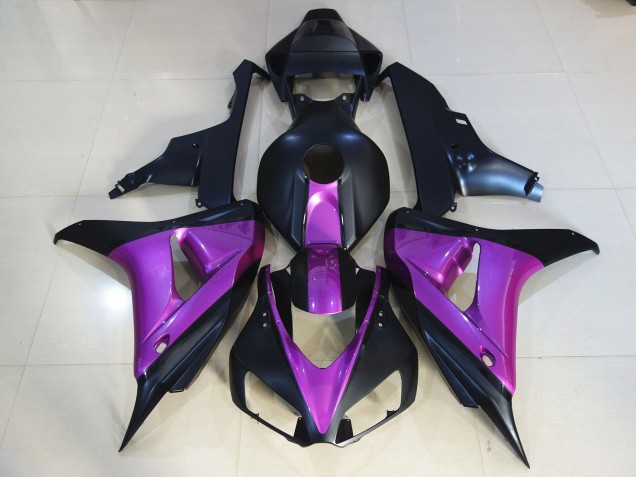 Aftermarket 2006-2007 Matte Black Purple Honda CBR1000RR Motorcycle Fairing Aftermarket 2006-2007 Matte Black Purple Honda CBR1000RR Motorcycle Fairing