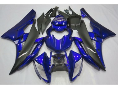 Aftermarket 2006-2007 Metallic Blue & Black Yamaha R6 Motorcycle Fairing