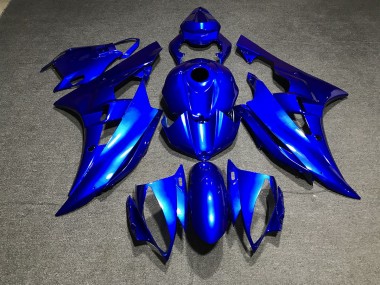 Aftermarket 2006-2007 Metallic Blue Plain Yamaha R6 Motorcycle Fairing