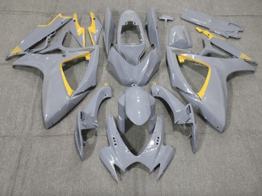 Aftermarket 2006-2007 Nardo and Yellow Trim Suzuki GSXR 600-750 Motorcycle Fairing