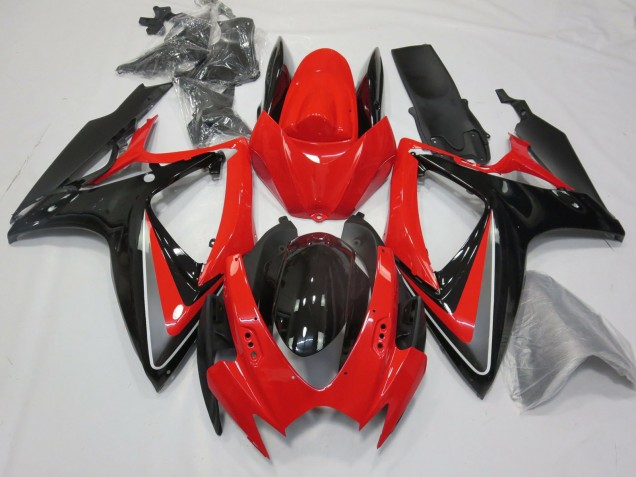 Aftermarket 2006-2007 OEM Style Red Suzuki GSXR 600-750 Motorcycle Fairing