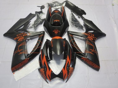 Aftermarket 2006-2007 Orange Matte Suzuki GSXR 600-750 Motorcycle Fairing
