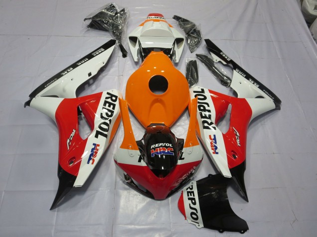 Aftermarket 2006-2007 Orange Repsol Honda CBR1000RR Motorcycle Fairing Aftermarket 2006-2007 Orange Repsol Honda CBR1000RR Motorcycle Fairing