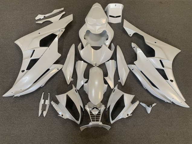 Aftermarket 2006-2007 Pearl White Yamaha R6 Motorcycle Fairing Aftermarket 2006-2007 Pearl White Yamaha R6 Motorcycle Fairing