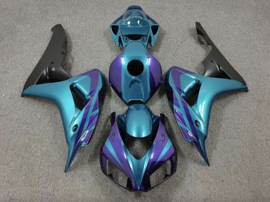 Aftermarket 2006-2007 Purple and Emerald Honda CBR1000RR Motorcycle Fairing