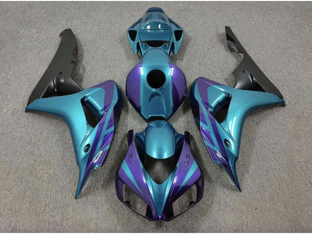 Aftermarket 2006-2007 Purple and Emerald Honda CBR1000RR Motorcycle Fairing Aftermarket 2006-2007 Purple and Emerald Honda CBR1000RR Motorcycle Fairing