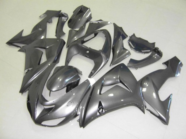 Aftermarket 2006-2007 Silver Gloss Kawasaki ZX10R Motorcycle Fairing Aftermarket 2006-2007 Silver Gloss Kawasaki ZX10R Motorcycle Fairing
